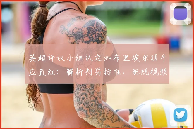 英超评议小组认定加布里埃尔顶牛应直红：解析判罚标准、犯规视频回放及可能停赛场次